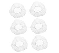 Beaupretty Disposable Non-Woven Bouffant Caps Surgical Cap 100pcs with Elastic Design Breathable for Labs Food Service and Workshop Use White