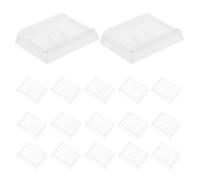 Beaupretty Disposable Pathology Cassette Base Mold 100Pcs Plastic Embedding Supplies 7X7X5Mm for Biopsy Specimen Preparation Labs
