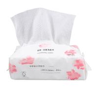 Beaupretty Disposable Soft Cotton Facial Wipes for Makeup Removal Wet and Dry Use Pack 100pcs for Face Care