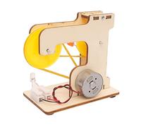 Beaupretty DIY Electricity Generator Assembly Model for Educational Stem Science Experiment Kit Manual Hand Crank Generator Eco Friendly Material Easy to Assemble and Teach