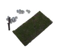 Beaupretty DIY Miniature Grass Mat Realistic Fake Turf Pads for Crafts Sand Table Scenery Model Train Layouts for Creative Projects and Model Railroad Enhancements