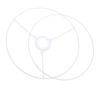 Beaupretty DIY Ring Lamp Shade Frame 25cm Metal Drum Shape with Stable Structure for Craft Accessories Making Your Own Lampshade