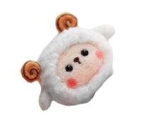 Beaupretty DIY Wool Felt Sheep Kit for Adults and Needle Felting Craft with Bright Colors Cute Handmade Animal Ornament Stimulates Creativity and Imagination Wool Crafts Gift