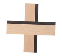 Beaupretty Dobro Guitar Bridge Saddle Maple and Ebony Cut Slotted Bridge Saddle for Resonator and Spider Dobro Guitar Accessories