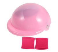 Beaupretty Doll Sports Helmet and Knee Pads Miniature Safety Gear Accessories for Pretend Play Realistic Detailed Craftsmanship Encouraging Active Role Playing