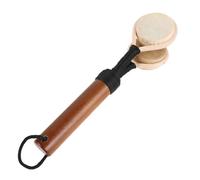 Beaupretty Double Drum Hammer Wooden Shaker Handheld Musical Instrument for Music Classroom Teachers Cultural Events