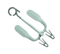 Beaupretty Double-hook Shoes Hanger Shoe Rack 360° Rotating Hook Windproof Non-slip with Clips Compact Finishing Quick Drying Abs Pp Plastic Outdoors