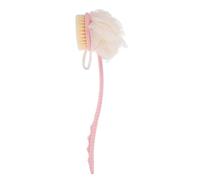 Beaupretty Double-Side Body Scrubber Bath Brush with Long Handle for Hard-to-Reach Areas, Soft Nylon Yarn and Pp Material, Exfoliating Shower Mesh Ball to Skin Health