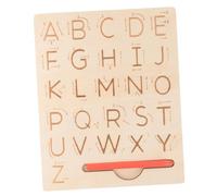 Beaupretty Double Sided Wooden Letter Tracing Board for Montessori Educational for Preschoolers Safe Non Toxic Material Fine Motor Skill and Handwriting Practice Tool