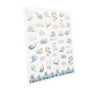 Beaupretty Dragon Nail Art Stickers Embossed Decorative Nail Decal for Manicure Lightweight Smooth for Women
