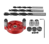 Beaupretty Drill Guide Compatible with 6/8/10mm Drill Bits Pocket Screw Tool with Vertical Design Made of Sturdy Aluminum Alloy and Iron for Woodworking for DIY and Professional