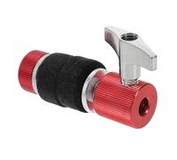 Beaupretty Drum Cymbal Stand Clutch Jazz Drum Kit Accessory Red Metal Mute Dampener