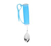 Beaupretty Durable Non Slip Assistance Spoon with Soft Silicone Handle for Elderly Disabled Adults Cuff Adaptive Eating Utensil for Arthritis and Weak Grip Users Portable Meal Aid Tool