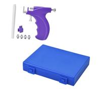 Beaupretty Ear Piercing Tool Kit Stainless Steel Anti Allergy Self Ear Piercer Portable Purple For Women Salon Home Piercings Kit Random Color