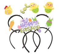 Beaupretty Easter Bunny Hairband 5pcs Easter Party Headband for Girls Kids Hair