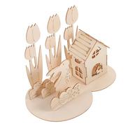 Beaupretty Easter DIY Puzzle Bunny and Egg Assembly for Cognitive Development Hand Eye Coordination Spatial Awareness Holiday Party Decoration