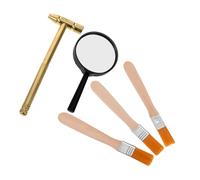 Beaupretty Educational Archaeology Dig Kit for Hammer Brush Magnifier Stem Science Set for Boys Fine Motor Skill Development Family Bonding Excavation Fun