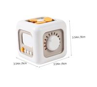 Beaupretty Educational Busy Cube for Six-sided Sensory Activity Board Learning for Fine Motor Skills Cognitive Development and Travel Fun Safe Non-toxic Material