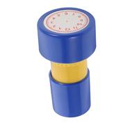 Beaupretty Educational Clock Seal Self Inking Stamper for Learning and Recognition Blue Classroom Teaching Tool for Preschool and Elementary Students Interactive Clock Dial Stamp for Skill