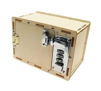 Beaupretty Educational DIY Password Box for Mechanical Lock Craft Kit to Develop Logical Thinking and Hands Skills Safe Rounded Edges Birthday Creative