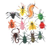 Beaupretty Educational Insect Realistic Bug Models for Early Learning and Cognition with Centipede Ladybug Stink Bug Beetle Scorpion Spider Rhinoceros Beetle Honeybee for Teaching and Home