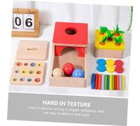 Beaupretty Educational Sensory for Preschoolers Compact Fine Motor Skills Sorting Game Montessori Stem Plaything for Hand Eye Coordination and Logical Thinking Development
