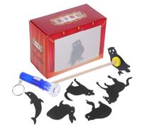 Beaupretty Educational Shadow Puppets Traditional Chinese Storytelling Theater for DIY Craft Interactive Puppet Show Kit with Easy Assembly and Drama Learning