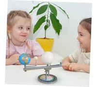 Beaupretty Educational Sun Earth Moon Orbital Planetarium Model Kit for Science Projects DIY Three Sphere Celestial Instrument Demonstrating Accurate System Rotation Revolution and Principles