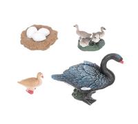 Beaupretty Educational Swan Growth Model Plastic Goose and Swan Figurines Realistic Biological Learning Safe Miniature Ocean Animal Collection for Boys