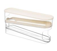 Beaupretty Egg Dispenser Roller Double Deck Egg Holder for Fridge Kitchen Storage Case with Easy Cleaning Feature