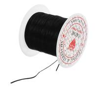 Beaupretty Elastic Crystal Thread Black Stretch Cord for Beading and Hair Extension Use in Human Hair Wig Styling and Party Wear