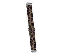 Beaupretty Elastic Nylon Watch Band with Leopard Print for Inspire 2, Breathable Quick Release Replacement Wrist Strap for Men and Women, Lightweight Nylon Weave Wristband for Sports