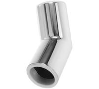 Beaupretty Elbow Pipe Connector Tube Joint Bracket Stainless Steel 135 Degree for Secure and Stable Connection and 25mm Tube Suitable for Glass Door Fixtures Structural Pipe Connections