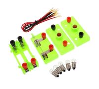 Beaupretty Electric Circuit Kit for Stem Educational Physics Science Set with Light Bulb Series Parallel Circuit Experiment Expandable Electrical Learning for Boys