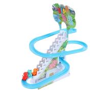 Beaupretty Electric Dinosaur Track Toy Set for Kids Climbing Stairs Lights and Music Wear-Resistant Plastic Plaything for Children Fun Activity for Toddlers