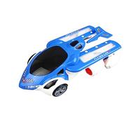 Beaupretty Electric Flying Car with Rotation and Automatic Deformation Blue Plastic Vehicle Transforms Into Aircraft Battery Hand Eye Coordination Development