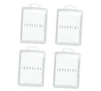 Beaupretty Electric Toothbrush Head Storage Case 4pcs Travel Tooth Brush Head Box Compatible with Hx6013 Hx6063 Hx6730 Holder Organizer for Oral Care