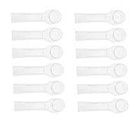 Beaupretty Electric Toothbrush Lid Protective Caps for Travel and Family Use - 12Pcs ABS Toothbrush Head Shields with Secure Fit, Durability and Portable Design for Hiking