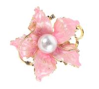 Beaupretty Elegant Alloy Pearl Tulip Lapel Pin Floral Brooch Pin for Women Fashion Accessory for Dresses Sweaters and Special Occasions