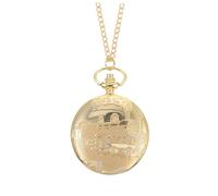 Beaupretty Elegant Antique Pocket Watch with Chain Vintage Train Design Souvenir Timepiece for Men and Women Birthdays and Anniversaries