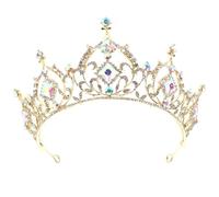 Beaupretty Elegant Crystal Crown for Bridal Shower Wedding Dress Accessory Creative Birthday Decor Material for Princess Bride Bridesmaid Hair Accessories