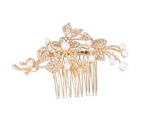 Beaupretty Elegant Diamond Flower Comb Bridal Rhinestone Headdress for Wedding Hair Accessories