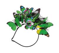Beaupretty Elegant Greenery Hair Accessories for Weddings Tea Parties Festivals Lightweight and Comfortable Monarch Fascinator Hat for Stunning Bride and Celebrations