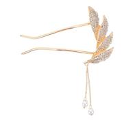 Beaupretty Elegant Hairpin Barrette for Women U-shaped Tassel Design Hair Bun Maker Non- Hair Styling Clip for Girls and Ladies