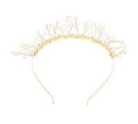 Beaupretty Elegant Pearl Crystal Headband for Women and Wedding Bridal Tiara Hair Accessory Sparkly Decorative Crown for Parties Banquets Christmas and Ceremonies and Chic Design