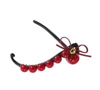 Beaupretty Elegant Red Bowknot Hair Clip for Women Non- Twisted Bun Accessory Comfortable and Fashion Headdress for Daily Use for All Hair Types