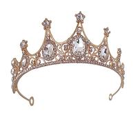 Beaupretty Elegant Rhinestone Bride Crown Durable Wedding Headpiece for Women for Birthdays Engagements Bridal Hair Accessories Lightweight Comfortable Design