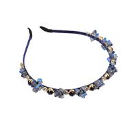 Beaupretty Elegant Rhinestone Hairband for Women Lightweight Crystal Headband Unique French Style Hair Accessory Comfortable Delicate Hoop Gift for Brides and Friends