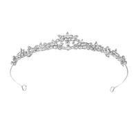 Beaupretty Elegant Small Crystal Bridal Tiara Headband for Wedding Lightweight Rhinestone Hair Crown Comfortable Fit Bridal Hair Headpiece Versatile Accessory for Classic and Modern Gowns