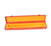 Beaupretty Embroidered Chinese Folding Hand Fan Storage Box Elegant Red Clasp Gift Case for Handheld Fans Multipurpose Wrapping and Storage Classic Decorative Packaging